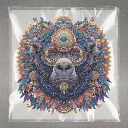 Majestic Mandala Lion Ready to Press Film Peel Main Plastic Cover