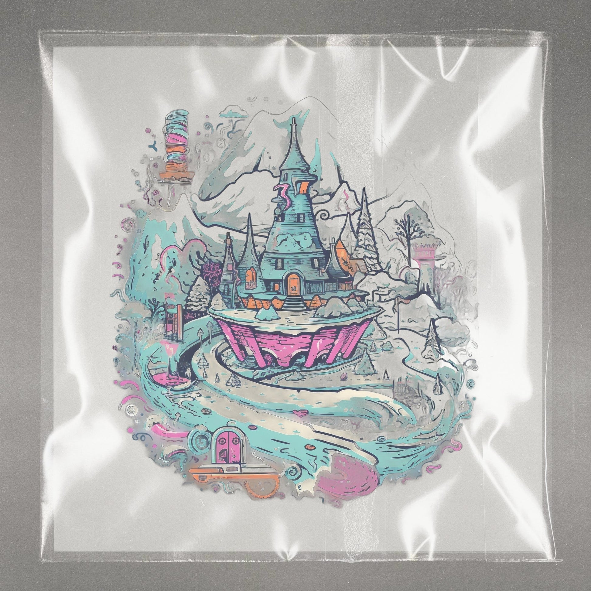 Eerie Enchanted Castle Ready to Press Film Peel Main Plastic Cover