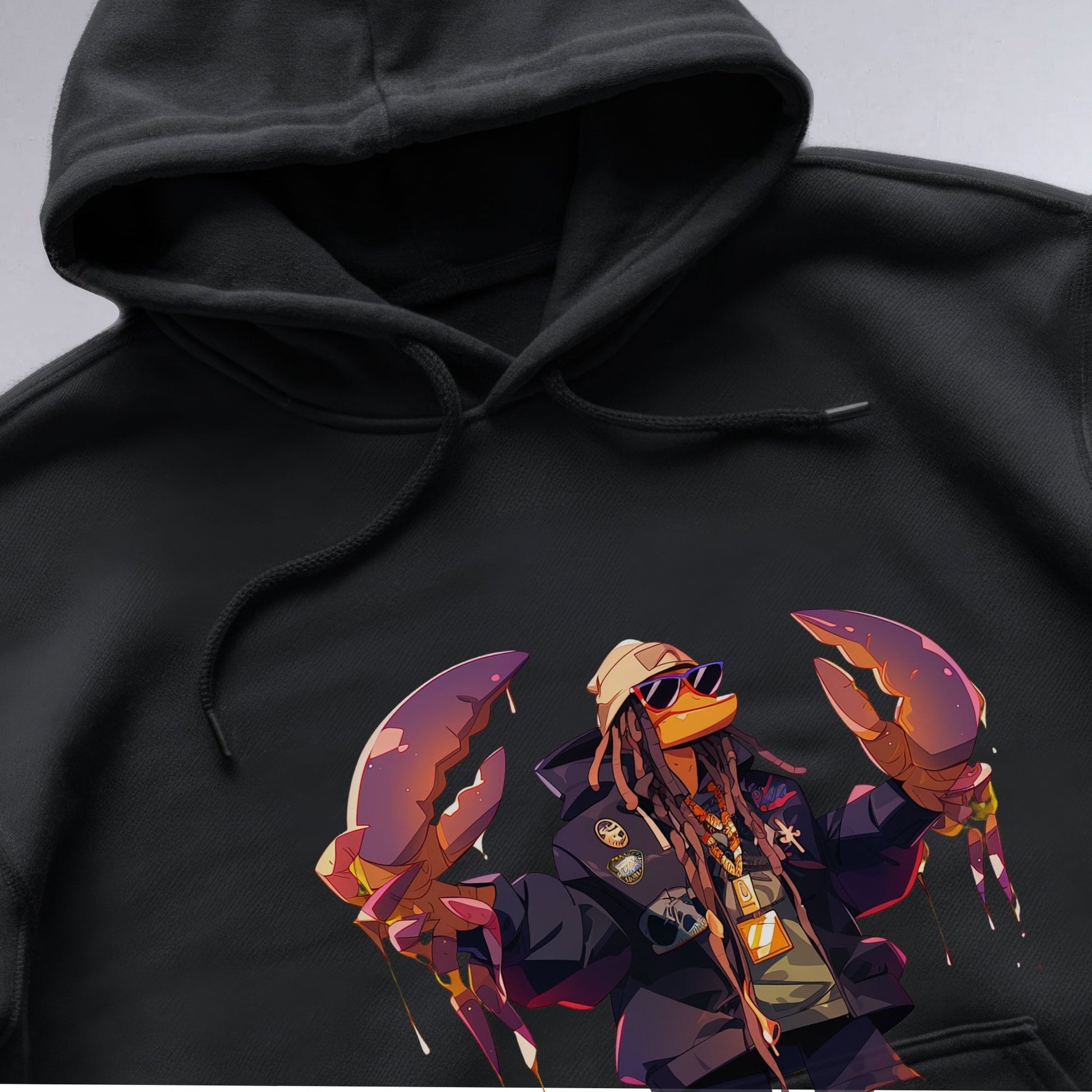 Lobster HipHop Superstar Shirt Closeup