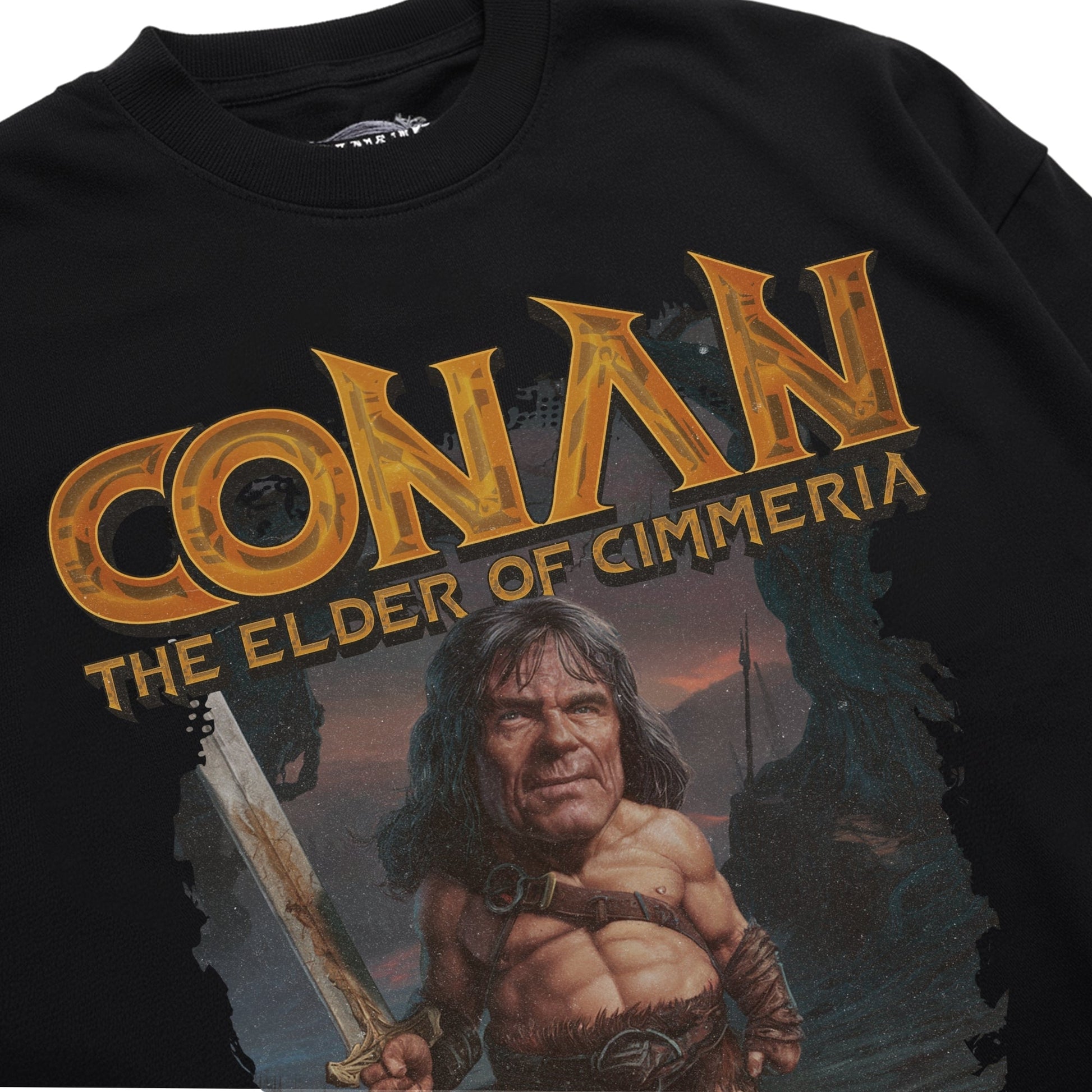 Cimmerian Twilight Warrior T-Shirt Shirt Closeup