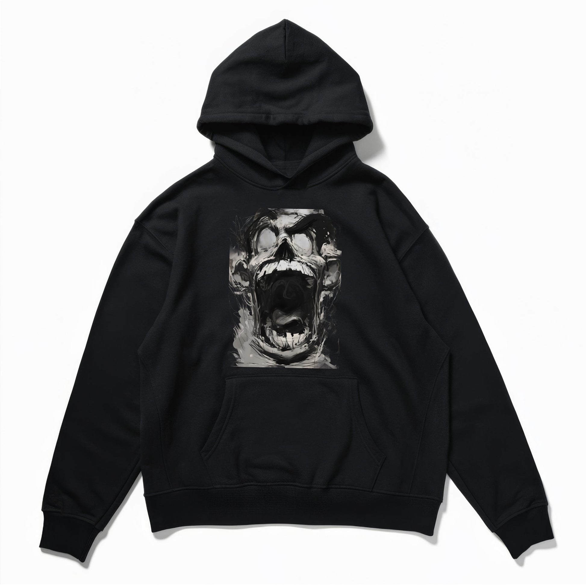 Expressive Anguish Portrait Hoodie Main