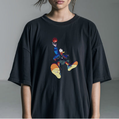 SlamDunk Duck Toon T-Shirt Tshirt Female Model