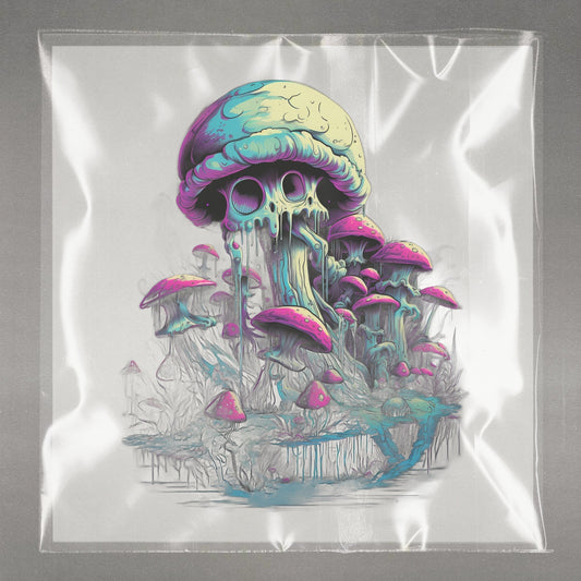 Mystic Skull Fungi Escape Ready to Press Film Peel Main Plastic Cover