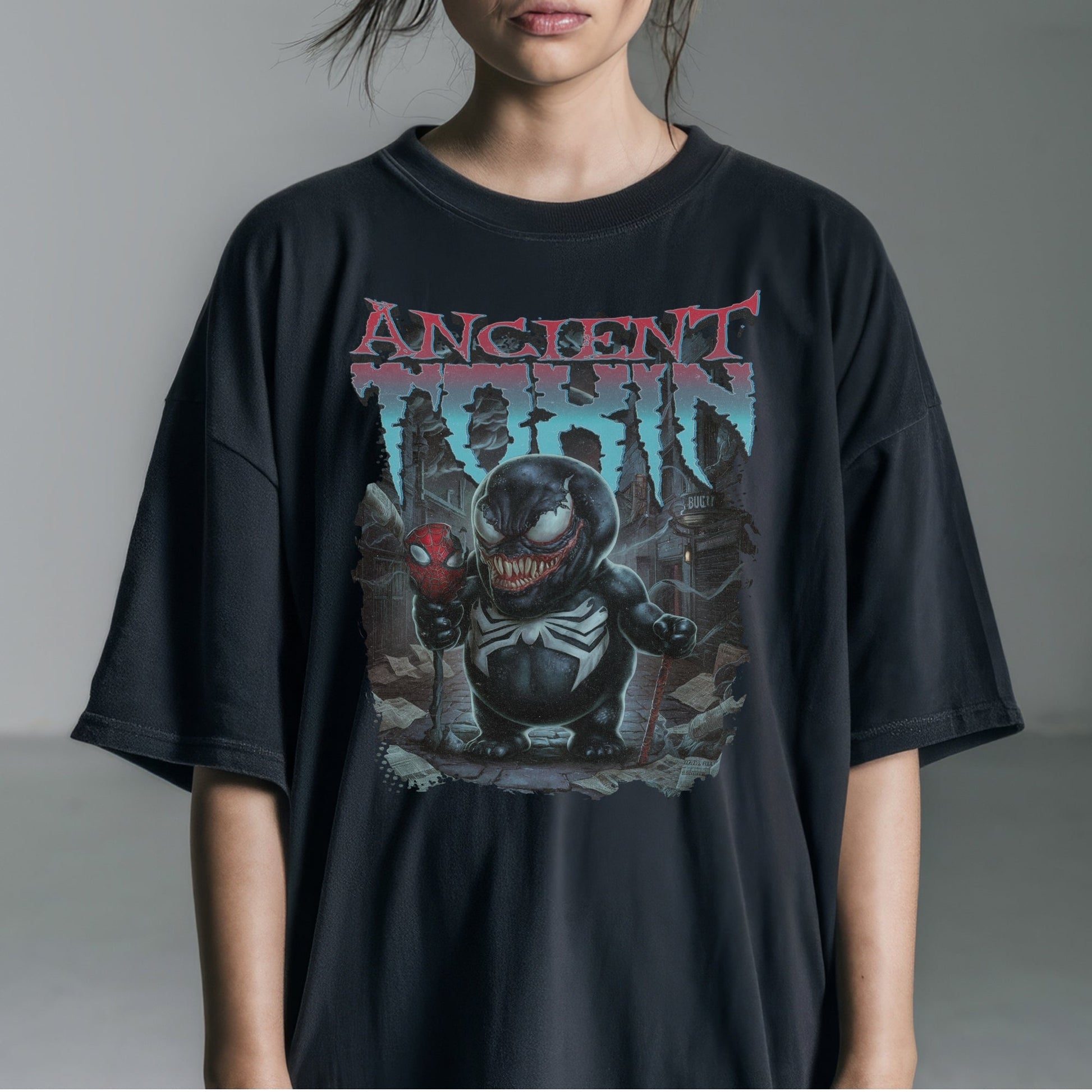 Gothic Venom Tribute T-Shirt Tshirt Female Model