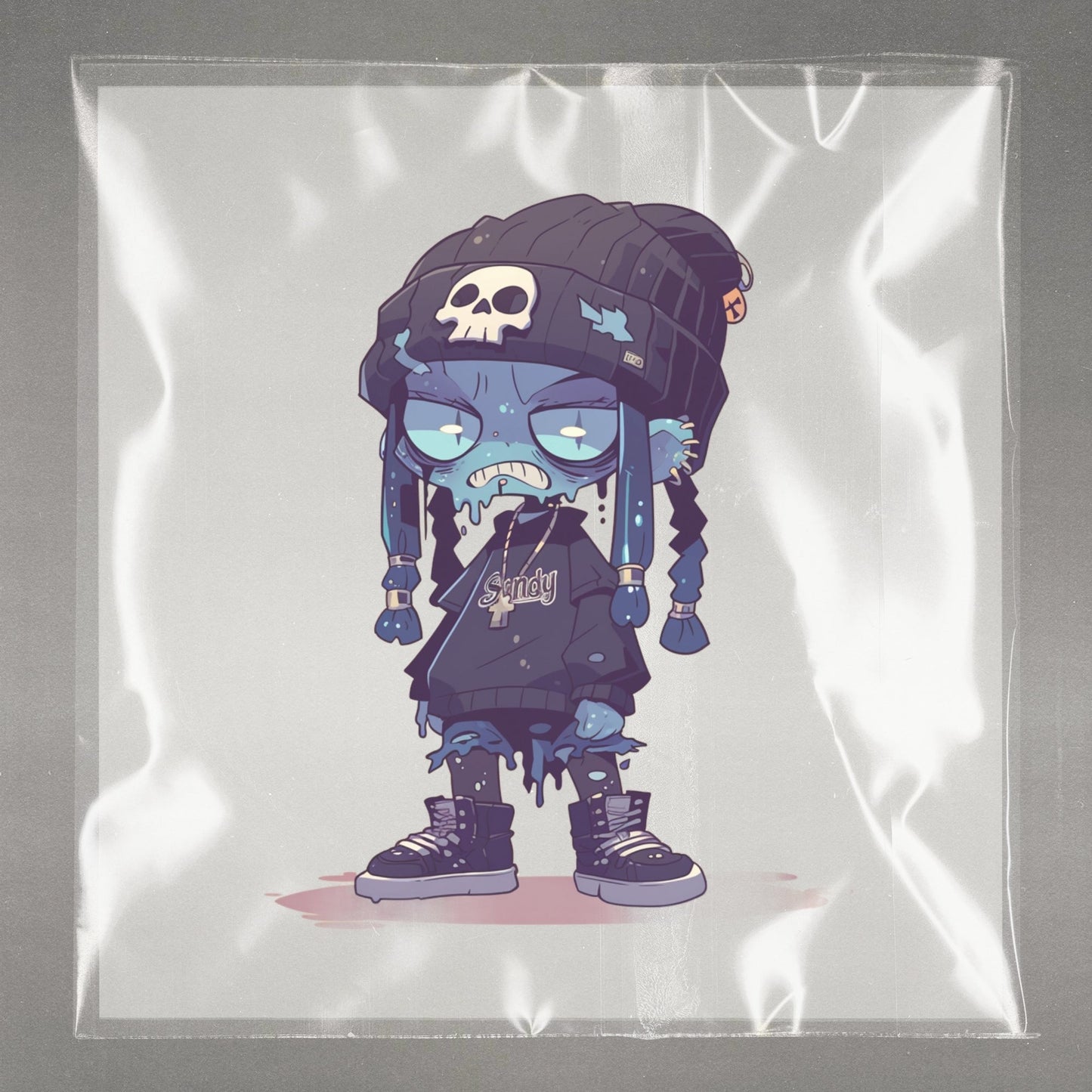 Chibi Zombie Streetwear Ready to Press Film Peel Main Plastic Cover