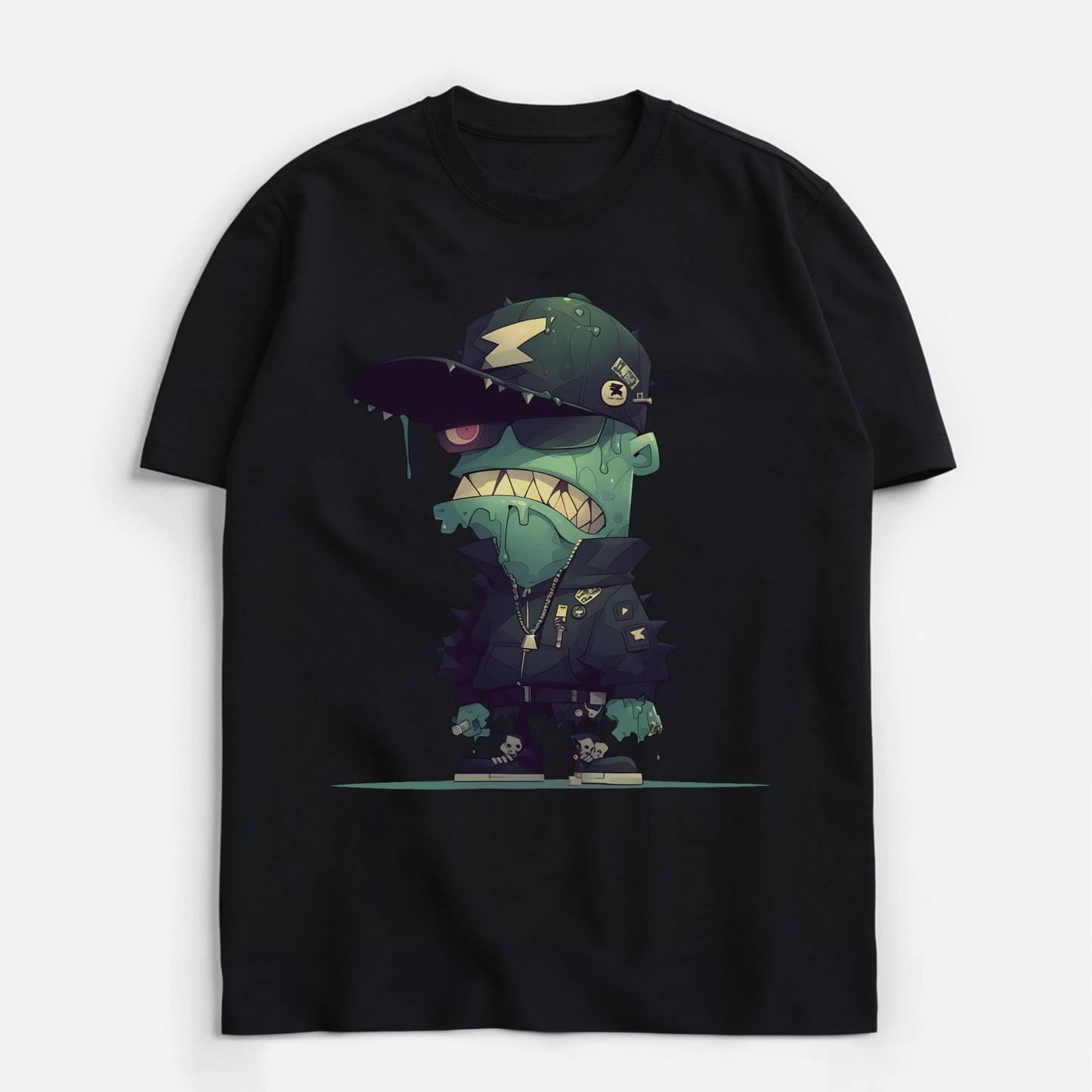 Green Ghoul Groove Vector T-Shirt Main