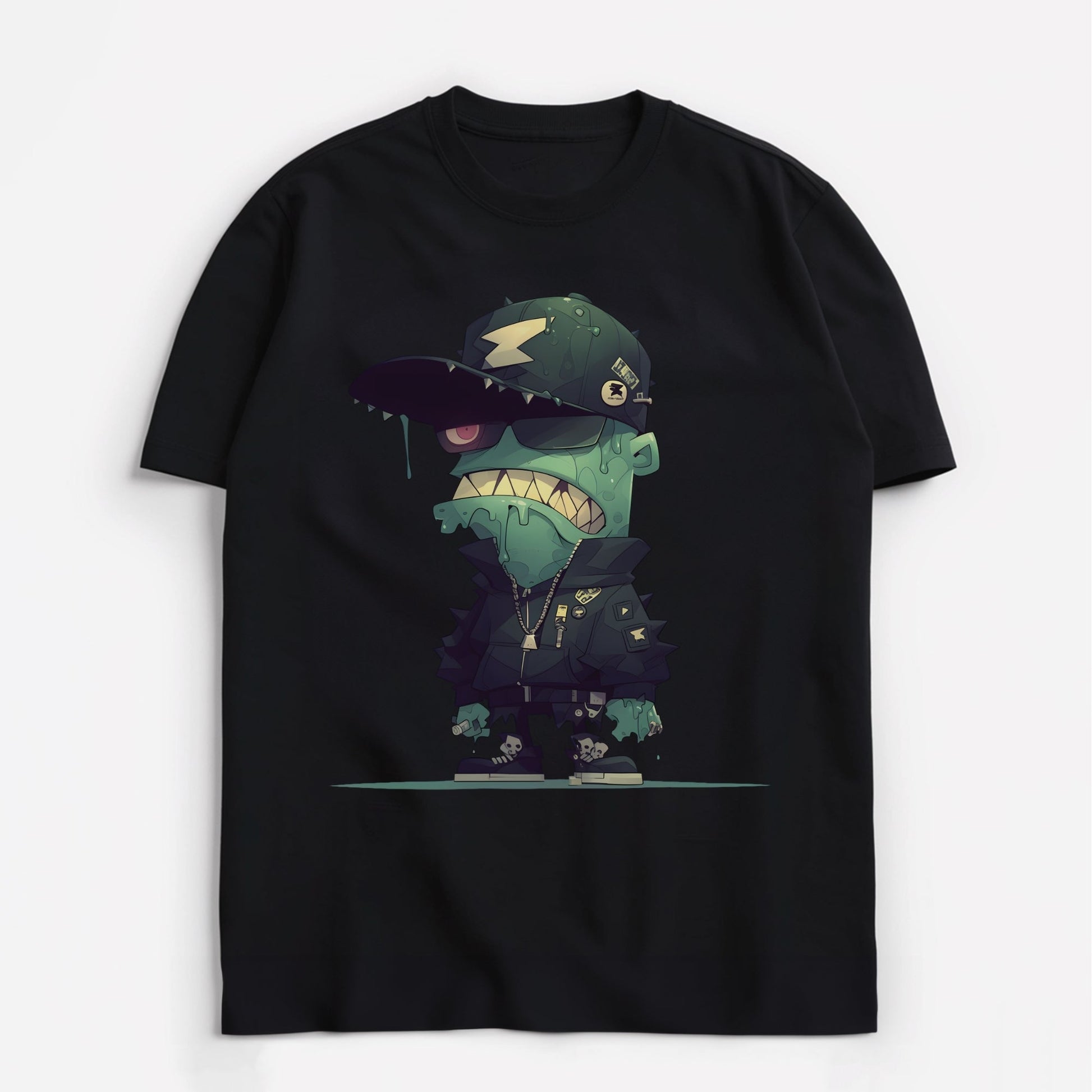 Green Ghoul Groove Vector T-Shirt Main