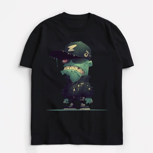 Green Ghoul Groove Vector T-Shirt Main