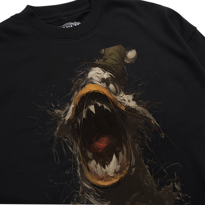 Ochre Black Monster Motion T-Shirt Shirt Closeup