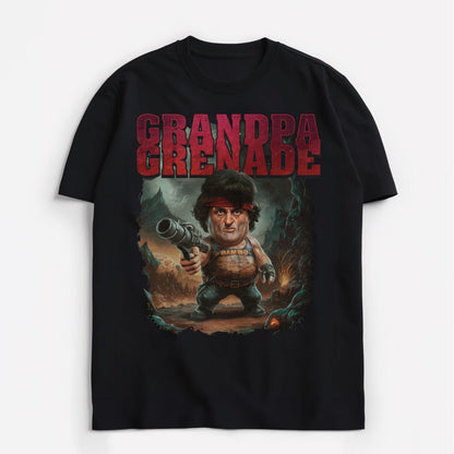 geriatric rambo resurgence t-shirt t-shirt front view