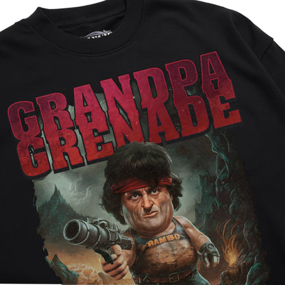 geriatric rambo resurgence t-shirt t-shirt flatlay view