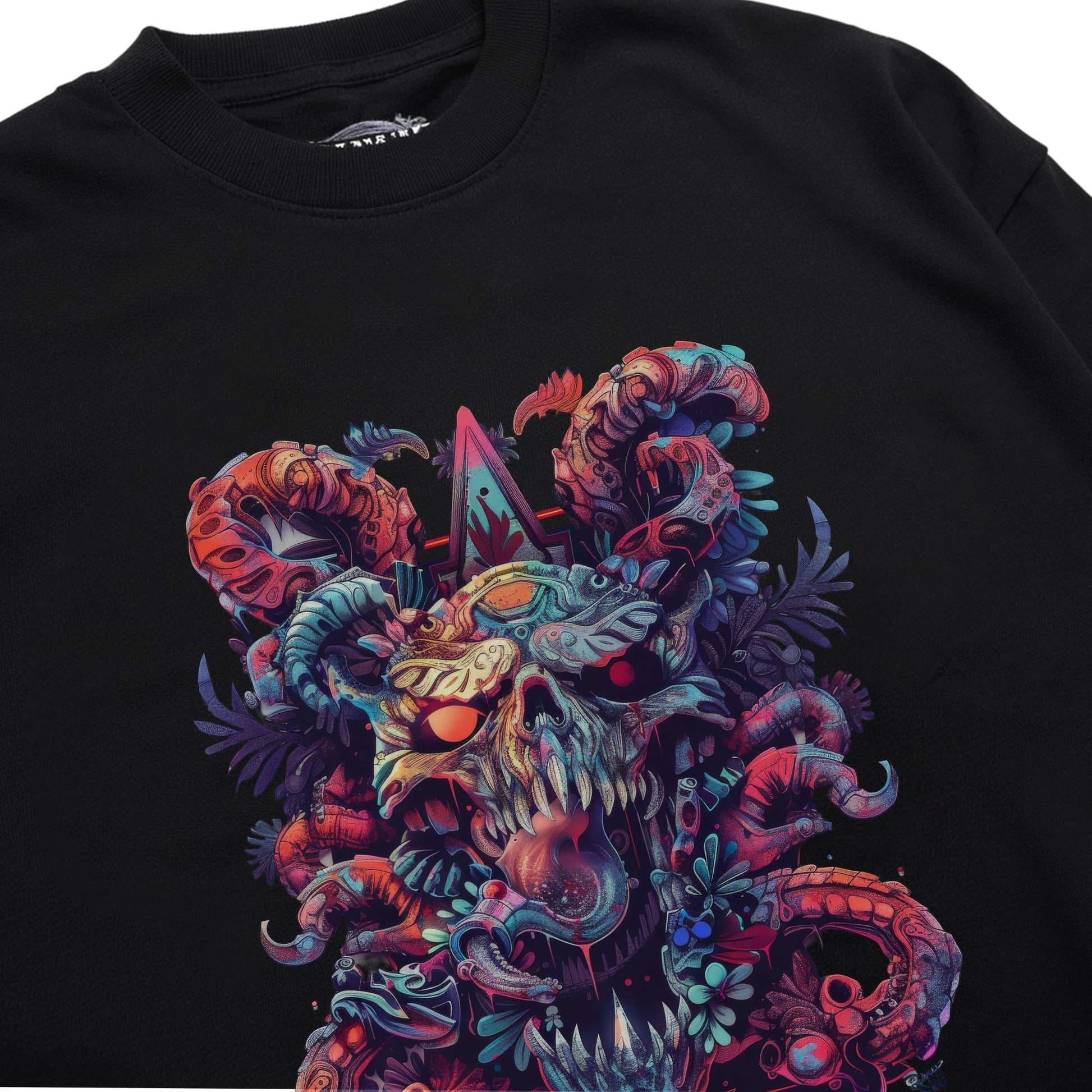 Psychedelic Dragon Dreamscape T-Shirt Shirt Closeup