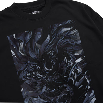 Dynamic Fury Monochrome Art Shirt Closeup