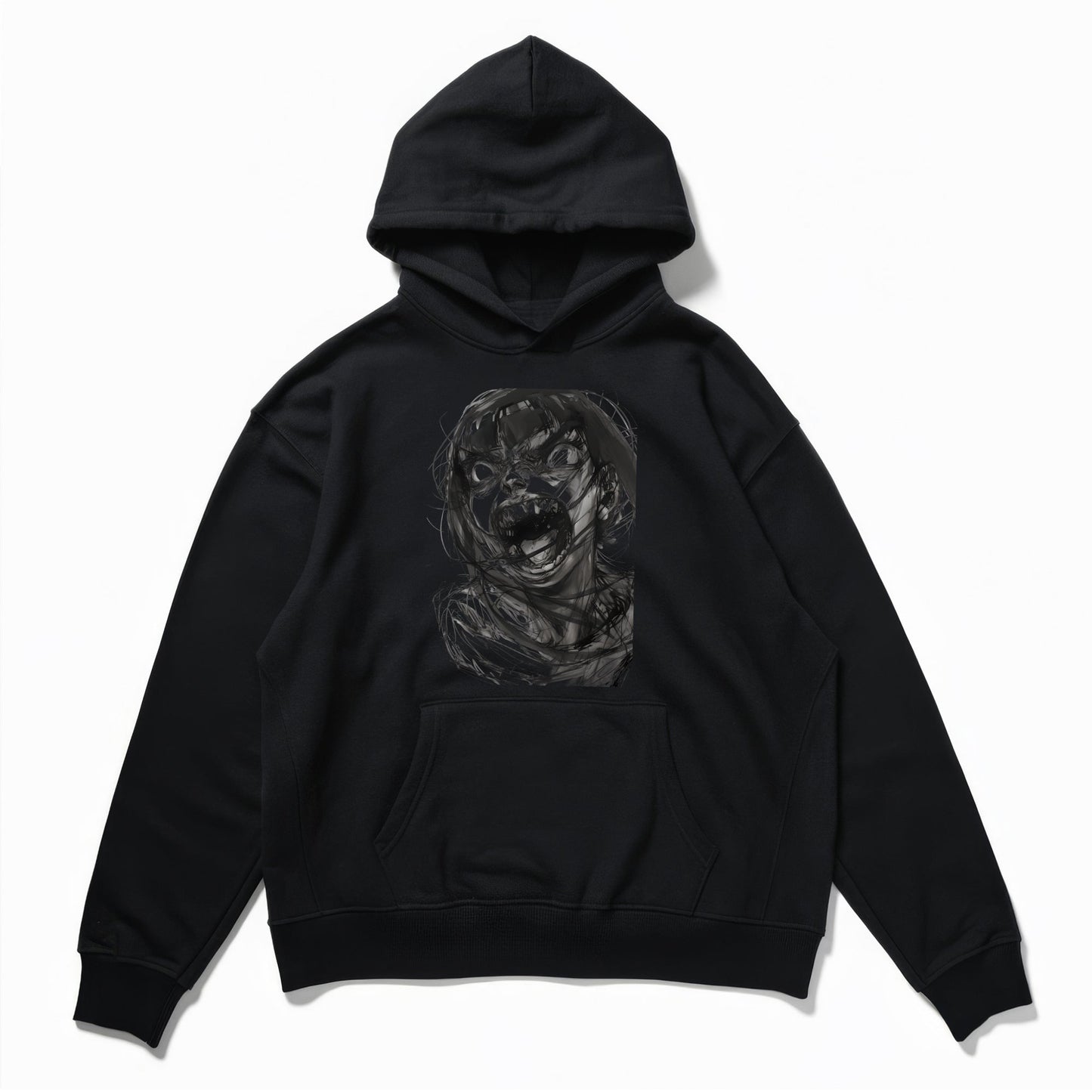 Hinata Fierce Expression Hoodie Main