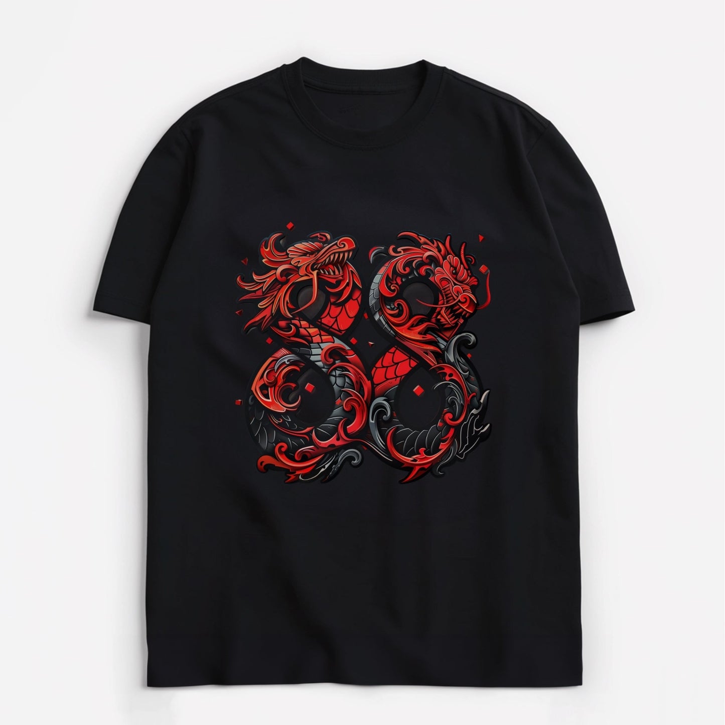 Twin Dragons Infinity T-Shirt Main