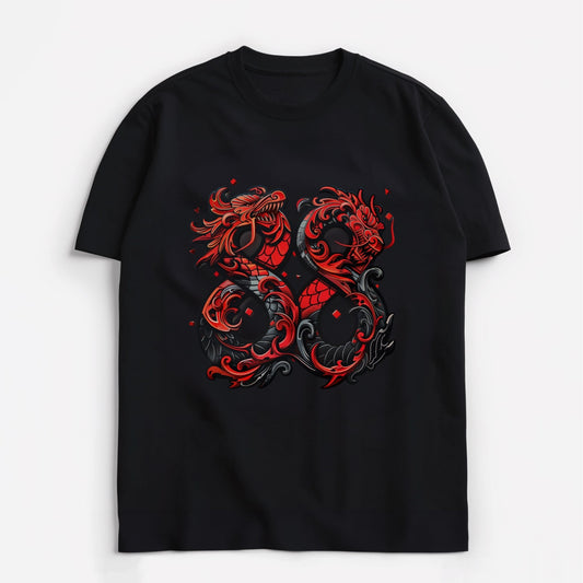 Twin Dragons Infinity T-Shirt Main