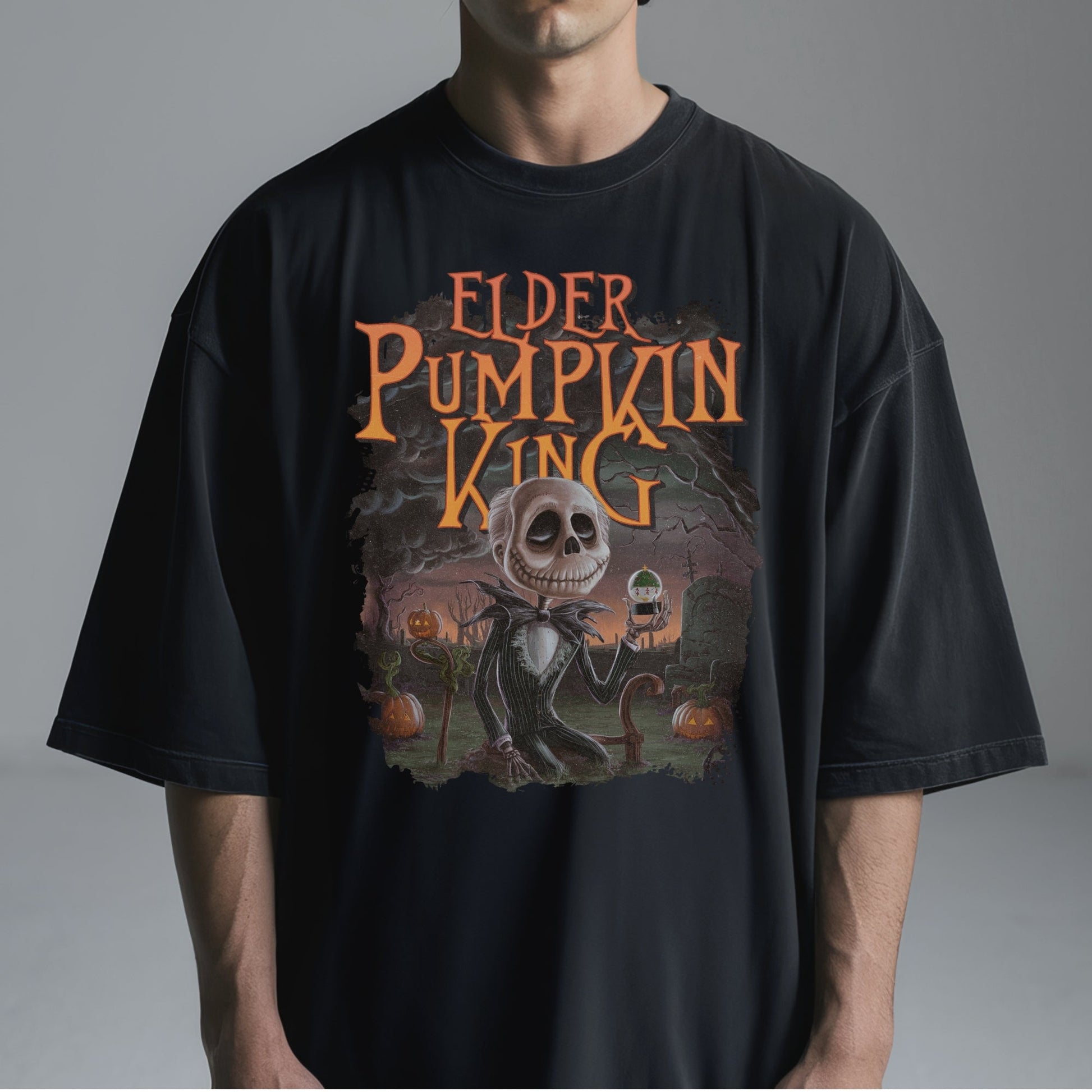 Elder Pumpkin King Elegance T-Shirt Tshirt Male Model