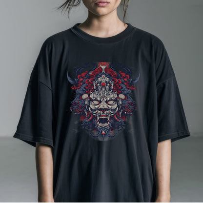 Mythical Guardian Artistic Masterpiece Tshirt Female Model