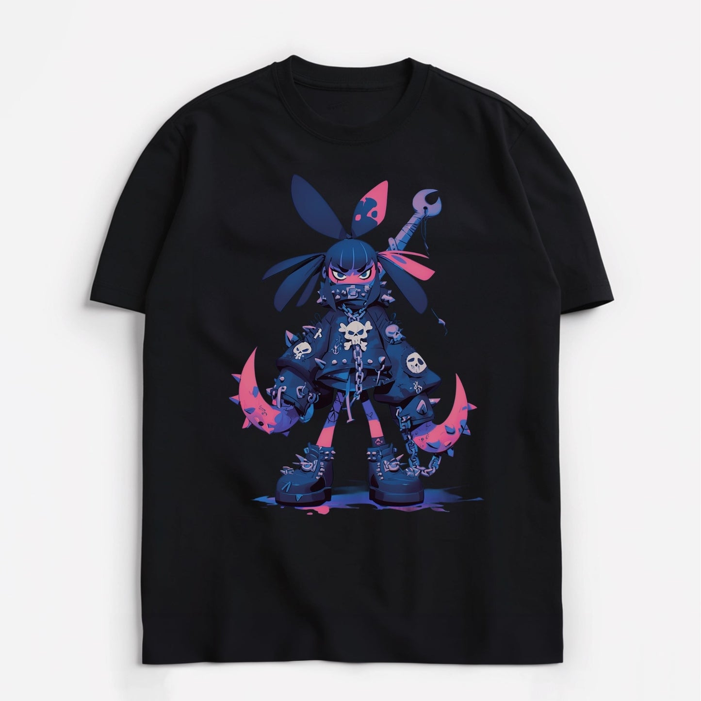 Cyberpunk Rebel Rabbit T-Shirt Main