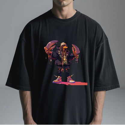 Lobster HipHop Superstar Tshirt Male Model