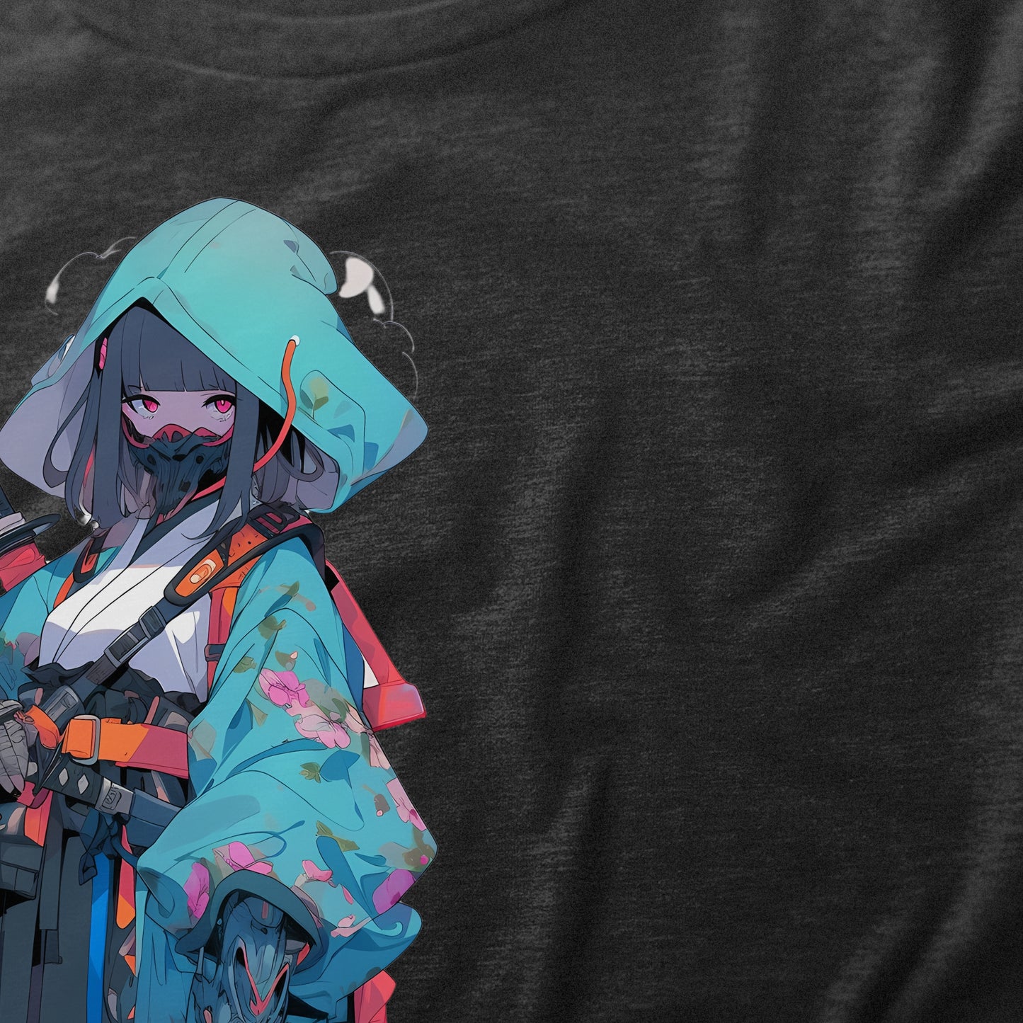 Blue Hooded Swordmaster T-Shirt