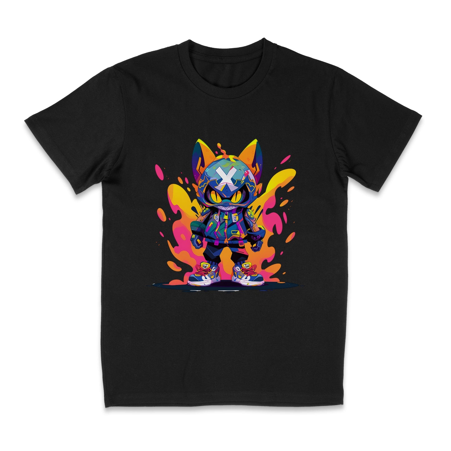 Cartoon Cat Sneaker Transformer T-Shirt