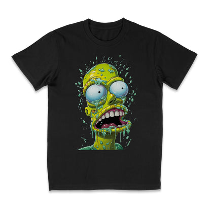 Melting Green Simpson Man T-Shirt