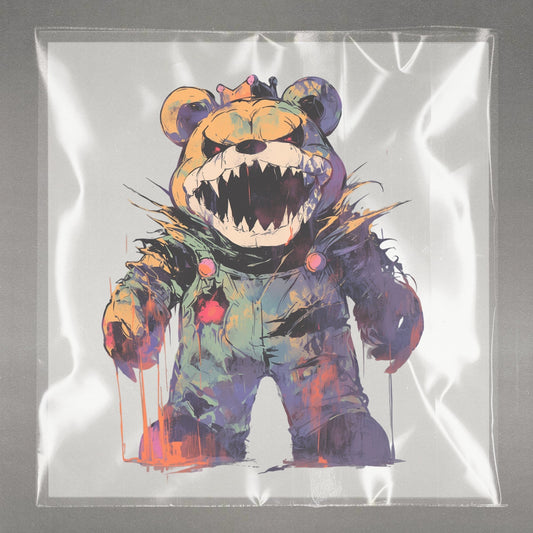 Nostalgic Nightmare Bear Ready to Press Film Peel Main Plastic Cover