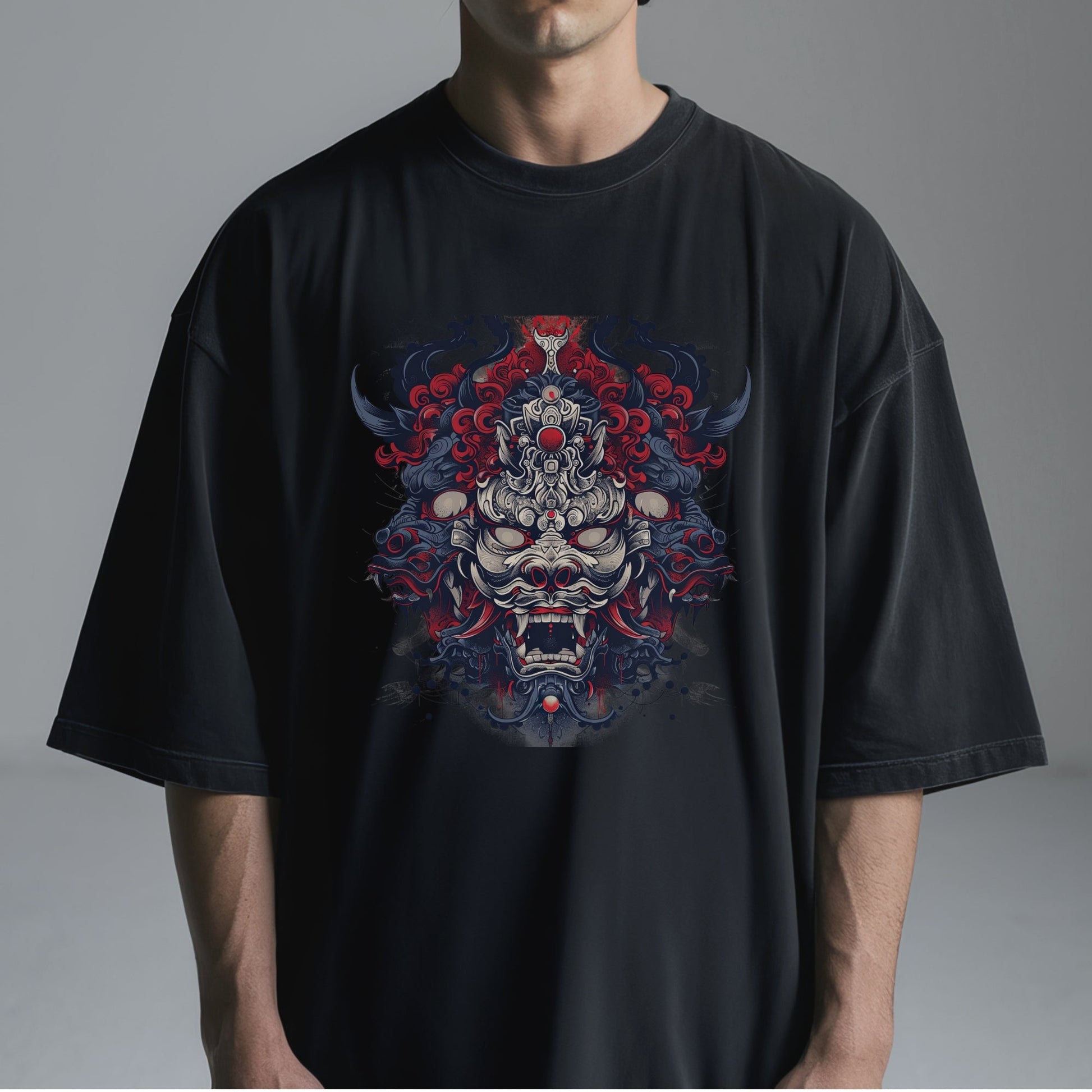 Mythical Guardian Artistic Masterpiece Tshirt Male Model