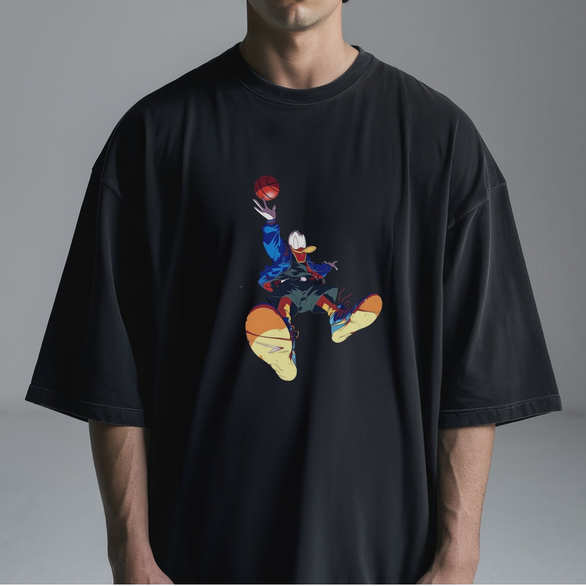 SlamDunk Duck Toon T-Shirt Tshirt Male Model