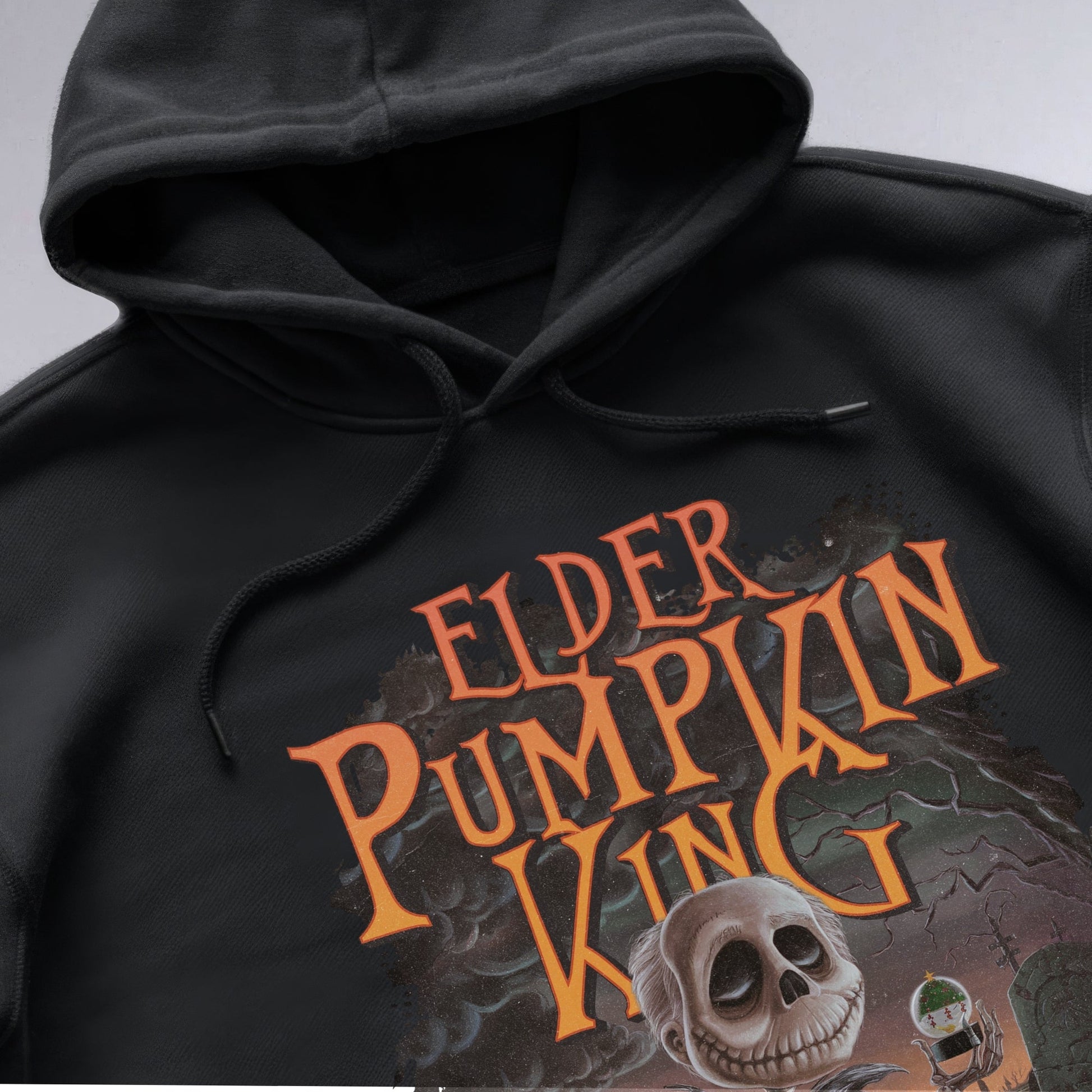 Elder Pumpkin King Elegance Hoodie Shirt Closeup