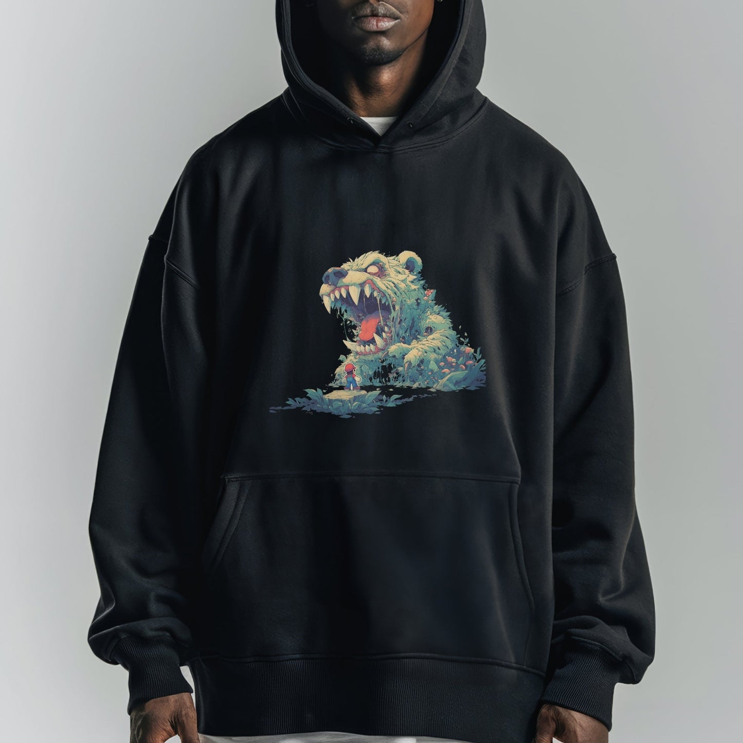 Pastel Beast Quest Hoodie Tshirt Male Model