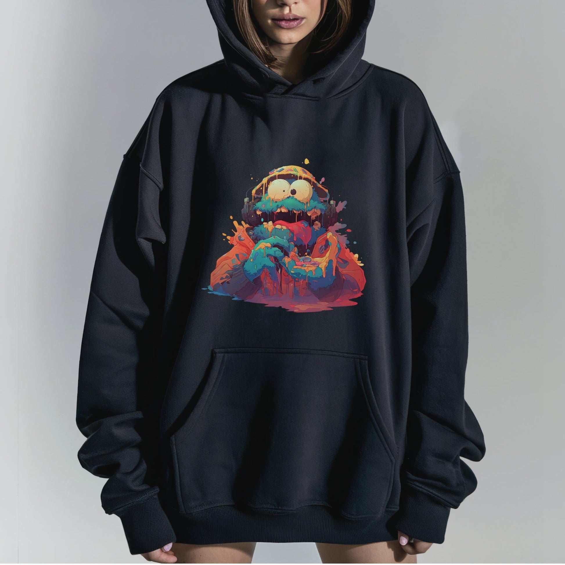 Melodic Ecstasy Hoodie Female Model