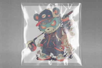 Urban Samurai Bear Ready to Press Film Peel Main Plastic Cover