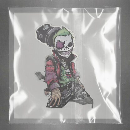 Punk Skeleton Swagger Ready to Press Film Peel Main Plastic Cover