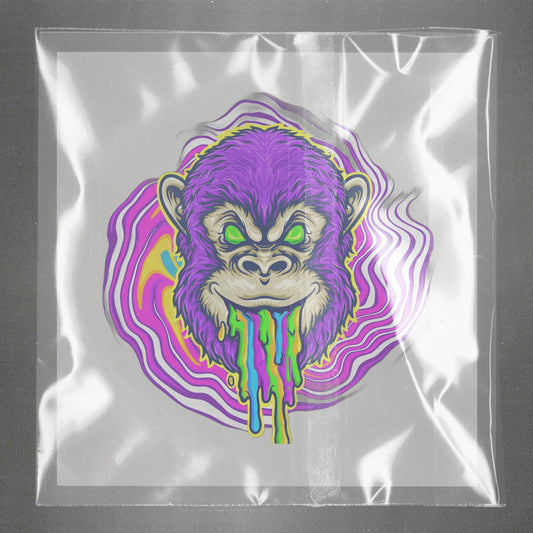 Psychedelic Primate PopArt Ready to Press Film Peel Main Plastic Cover