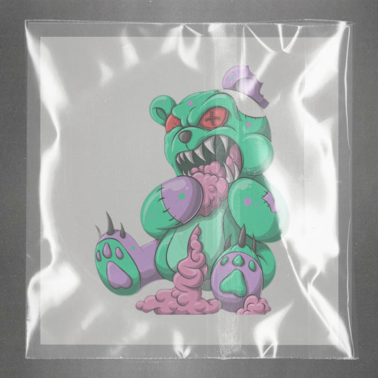 Ghastly Teddy Terror Ready to Press Film Peel Main Plastic Cover