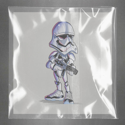 Sneaker Stormtrooper Splash Ready to Press Film Peel Main Plastic Cover