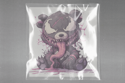 Sinister Panda Nightmare Ready to Press Film Peel Main Plastic Cover