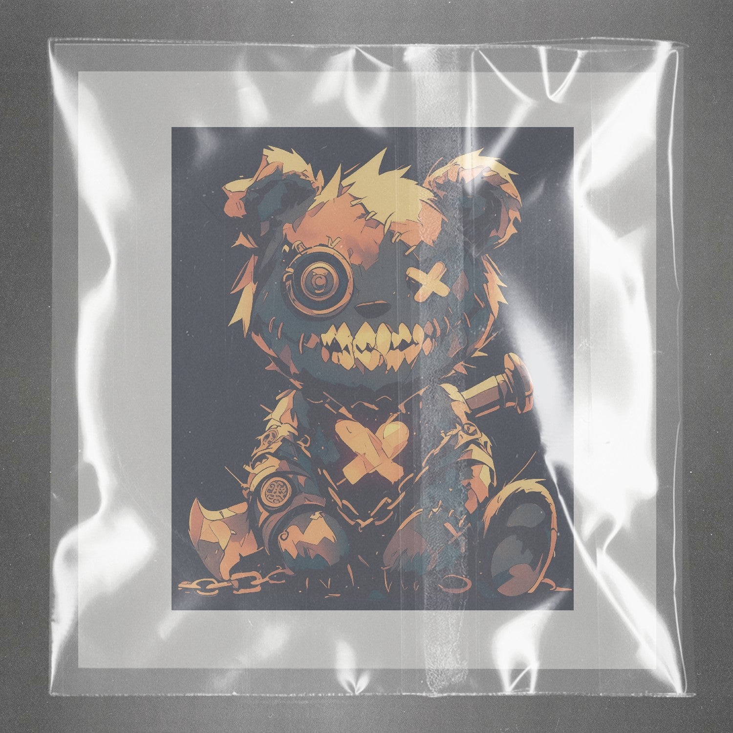 CyberTeddy Steampunk Nightmare Ready to Press Film Peel Main Plastic Cover