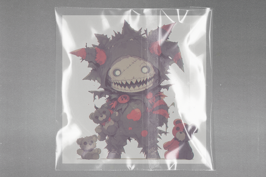 Gothic Chibi Demon Ready to Press Film Peel Main Plastic Cover