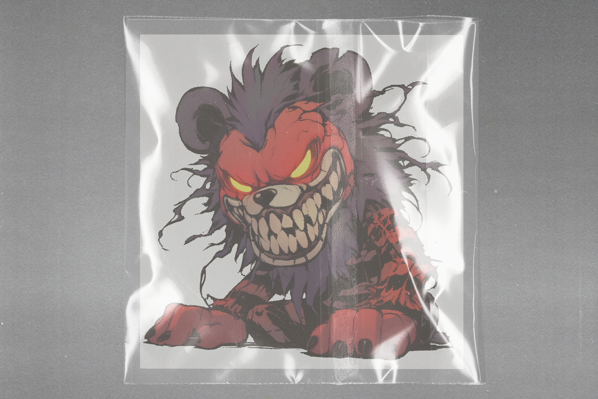 Fiery Comic Lion Ready to Press Film Peel Main Plastic Cover