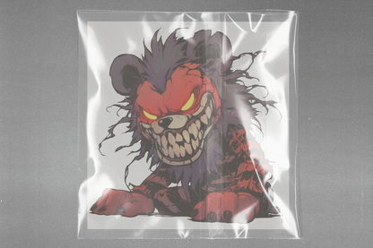 Fiery Comic Lion Ready to Press Film Peel Main Plastic Cover