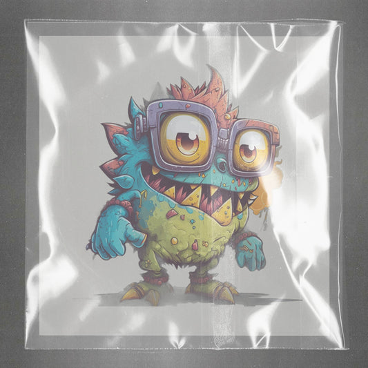 Whimsical Monster Delight Ready to Press Film Peel Main Plastic Cover