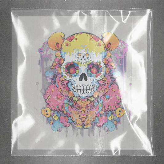 Fiesta Calavera PopArt Ready to Press Film Peel Main Plastic Cover