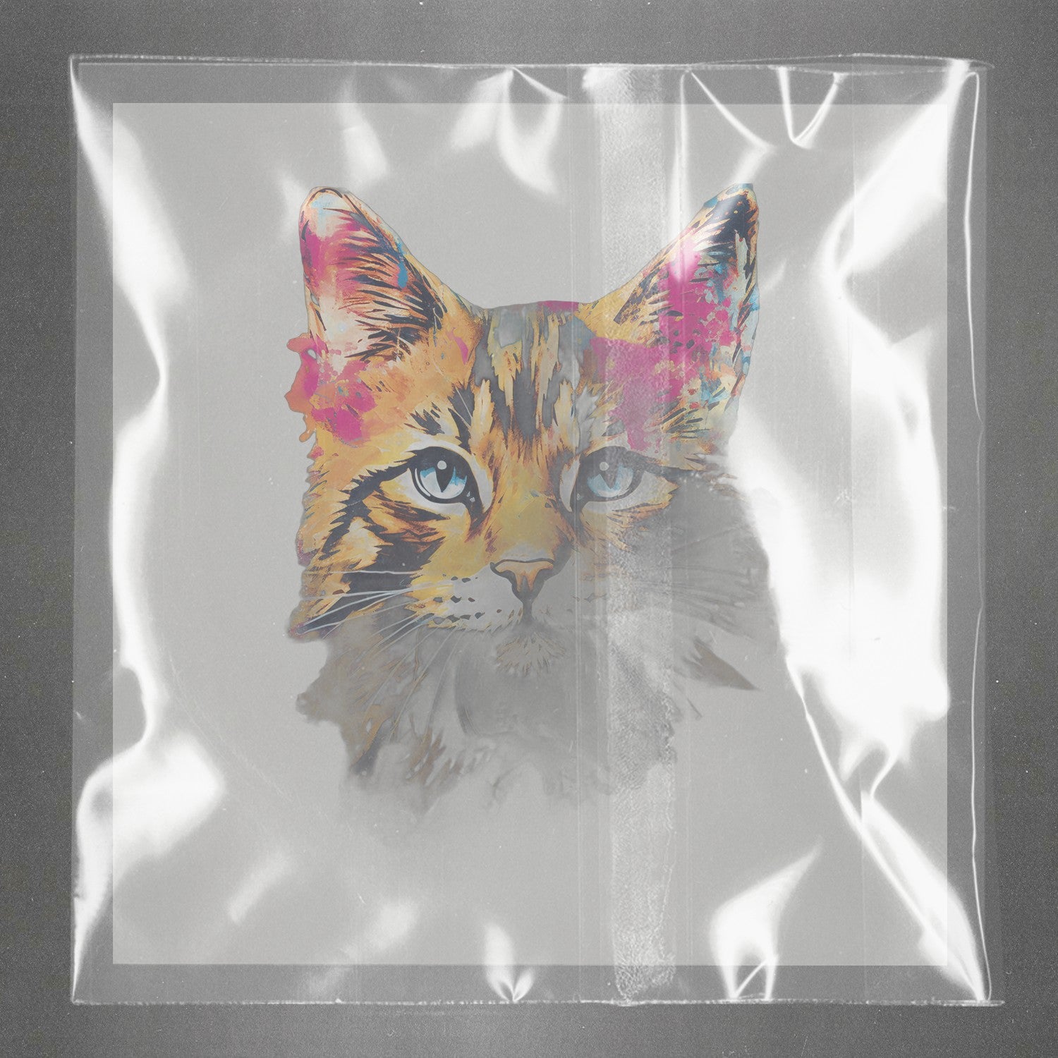 Pop Art Purrfection Ready to Press Film Peel Main Plastic Cover