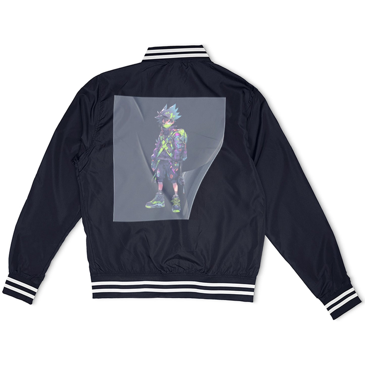 Neon Rebel Odyssey Ready to Press Heather Gray Sweater Front Peel View