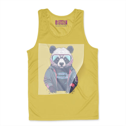 Urban Panda Swagger Ready to Press White Tshirt Back Peel View