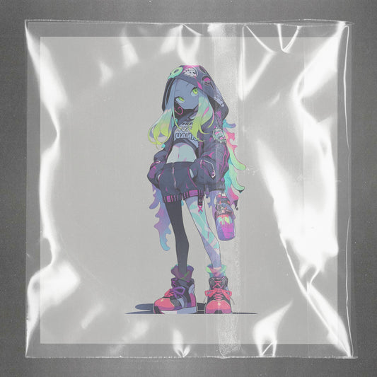 Anime Punk Princess Azure Ready to Press Film Peel Main Plastic Cover