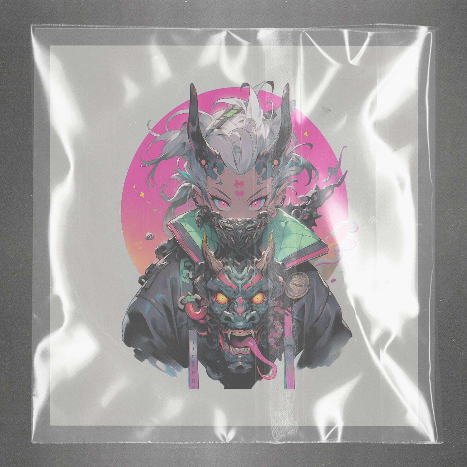 Mythical Neon Vanguard Ready to Press Film Peel Main Plastic Cover